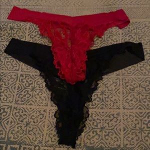 Lace thong